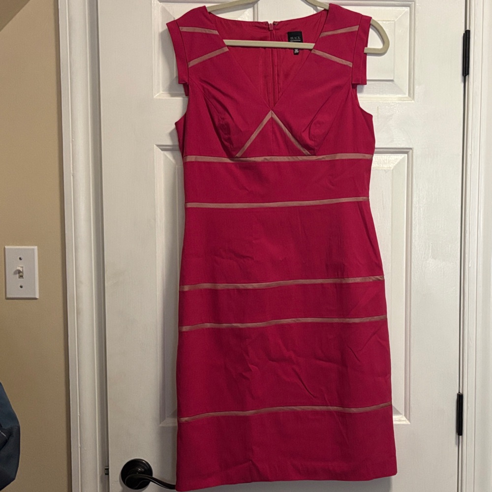 Sleeveless Pink Stripe Dress